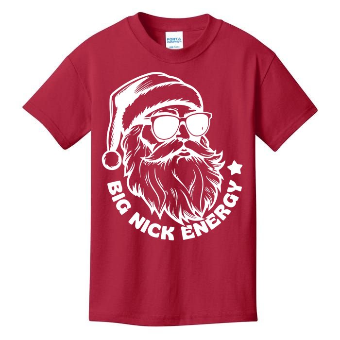 Big Nick Energy Funny Christmas Santa Kids T-Shirt