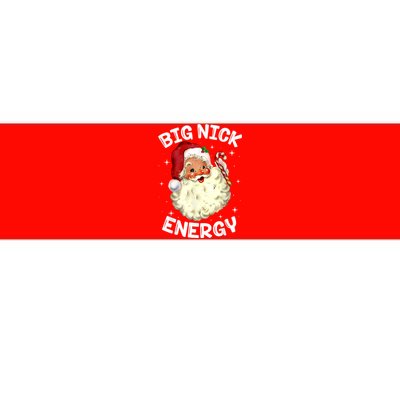 Big Nick Energy Santa Claus Funny Xmas Christmas Family Bumper Sticker