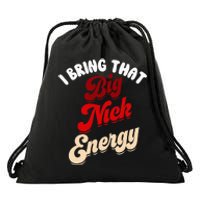 Big Nick Energy Santa Xmas Funny Christmas St Nick Drawstring Bag