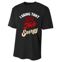 Big Nick Energy Santa Xmas Funny Christmas St Nick Performance Sprint T-Shirt