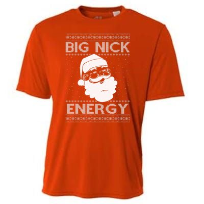 Big Nick Energy Funny Santa Christmas Cooling Performance Crew T-Shirt