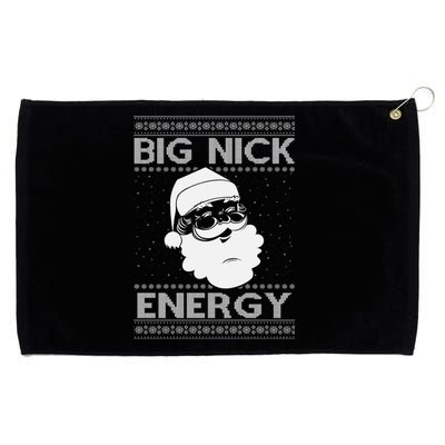 Big Nick Energy Funny Santa Christmas Grommeted Golf Towel