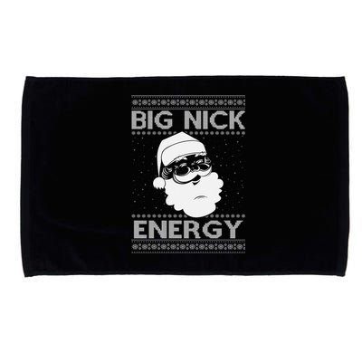 Big Nick Energy Funny Santa Christmas Microfiber Hand Towel