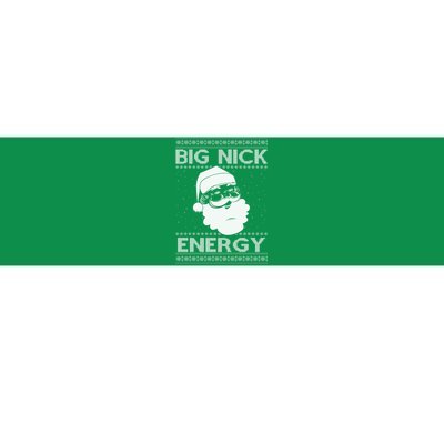 Big Nick Energy Funny Santa Christmas Bumper Sticker