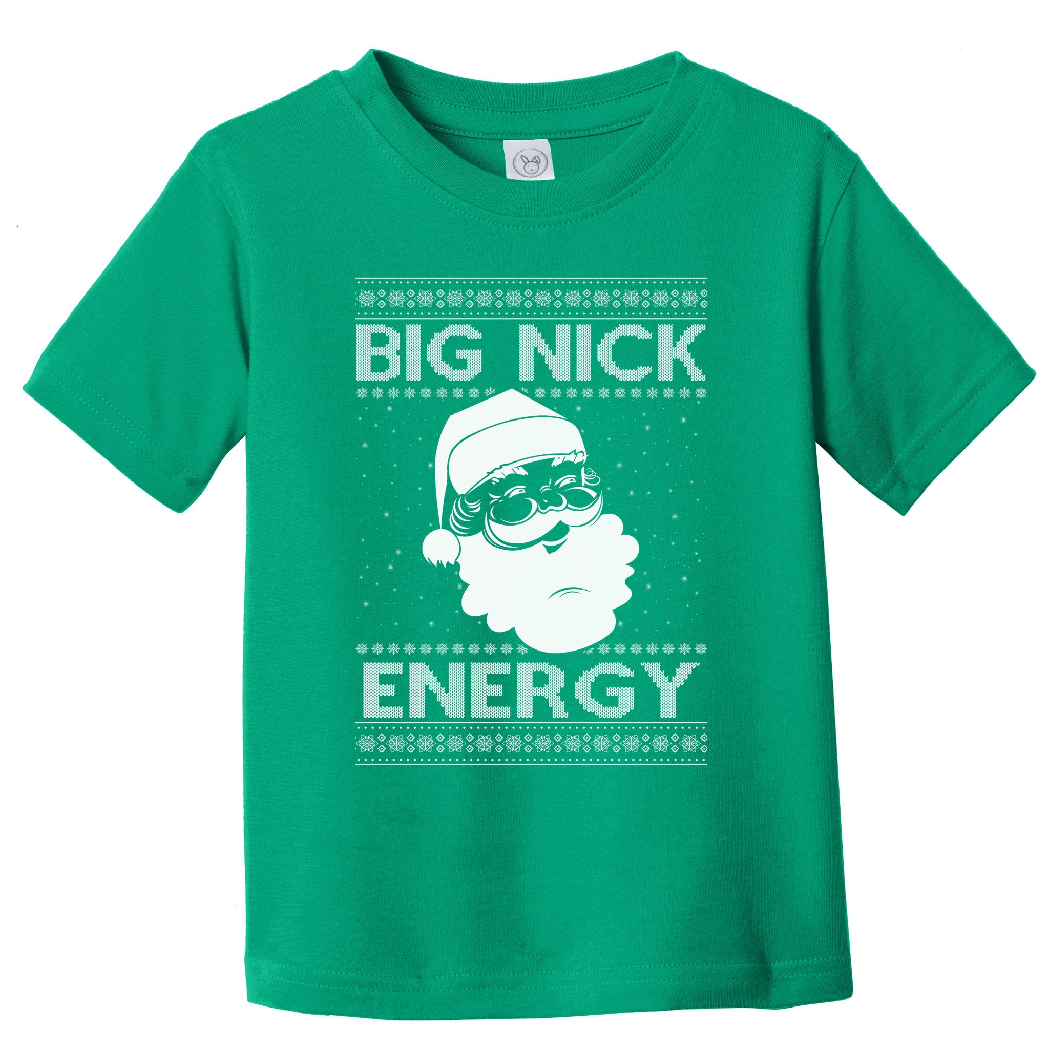 Big Nick Energy Funny Santa Christmas Toddler T-Shirt