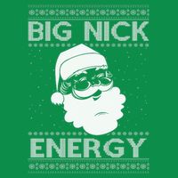 Big Nick Energy Funny Santa Christmas Toddler T-Shirt