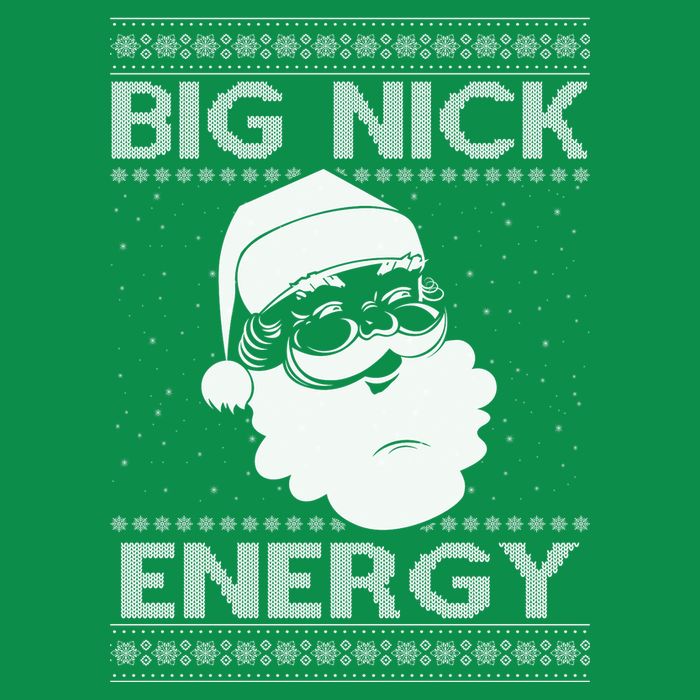 Big Nick Energy Funny Santa Christmas Toddler T-Shirt
