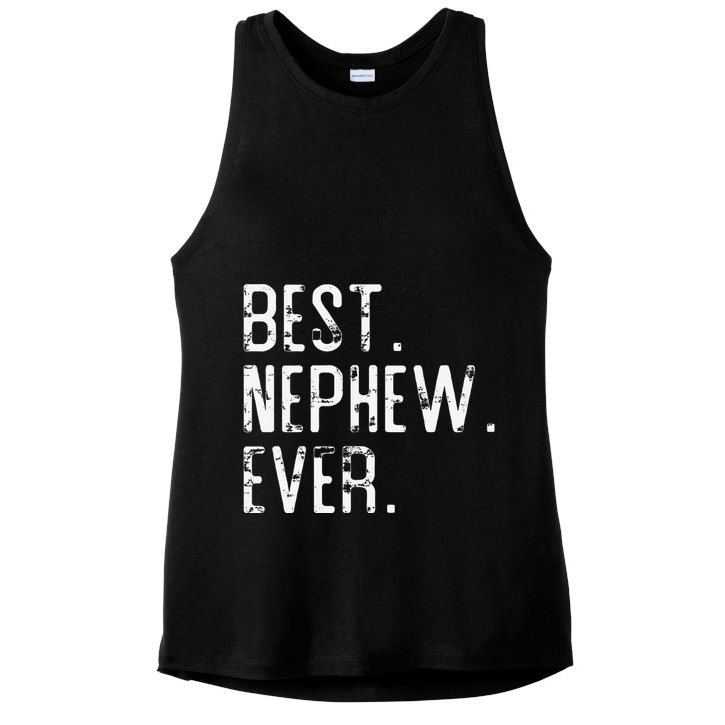 Best Nephew Ever Father’s Day Gift For Nephew Uncle Auntie Ladies PosiCharge Tri-Blend Wicking Tank