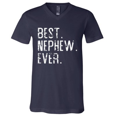 Best Nephew Ever Father’s Day Gift For Nephew Uncle Auntie V-Neck T-Shirt