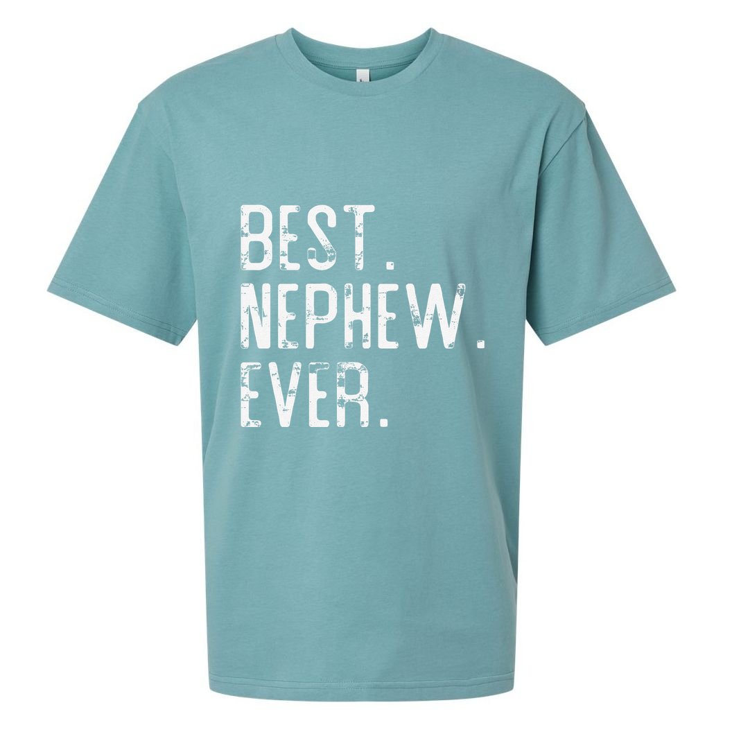 Best Nephew Ever Father’s Day Gift For Nephew Uncle Auntie Sueded Cloud Jersey T-Shirt