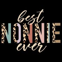 Best Nonnie Ever Gifts Leopard Print Mothers Day Stripe Pom Pom Beanie