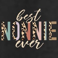 Best Nonnie Ever Gifts Leopard Print Mothers Day Adult Drive Performance Visor