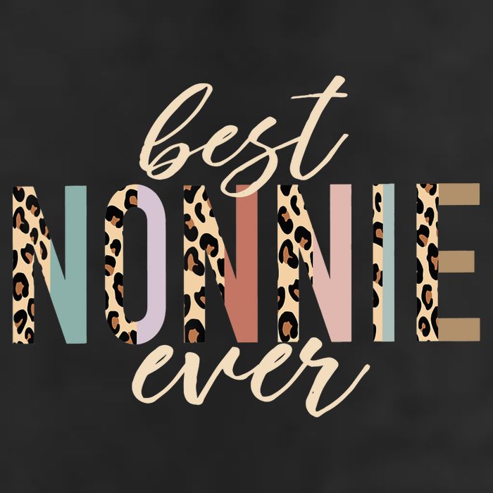 Best Nonnie Ever Gifts Leopard Print Mothers Day Adult Drive Performance Visor