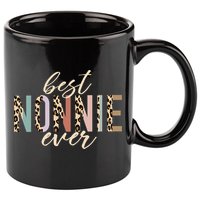 Best Nonnie Ever Gifts Leopard Print Mothers Day 11oz C Handle Ceramic Mug