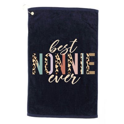 Best Nonnie Ever Gifts Leopard Print Mothers Day Golf Towel