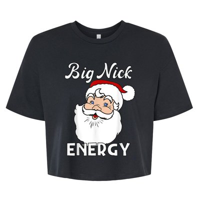 Big Nick Energy Funny Christmas Bella+Canvas Jersey Crop Tee