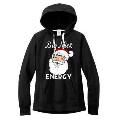 Big Nick Energy Funny Christmas Women's Fleece Hoodie