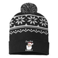 Big Nick Energy Funny Christmas USA-Made Snowflake Beanie