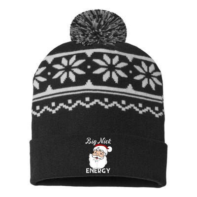 Big Nick Energy Funny Christmas USA-Made Snowflake Beanie