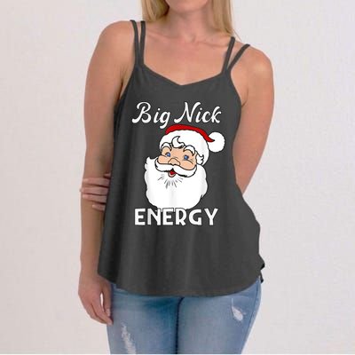 Big Nick Energy Funny Christmas Women's Strappy Tank