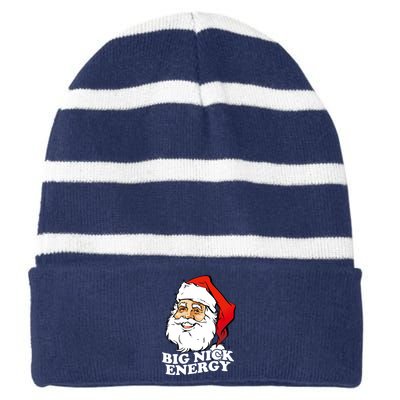 Big Nick Energy Striped Beanie with Solid Band