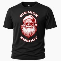 Big Nick Energy Funny Santa Christmas Cooling Performance Crew T-Shirt