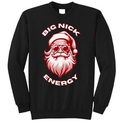 Big Nick Energy Funny Santa Christmas Sweatshirt