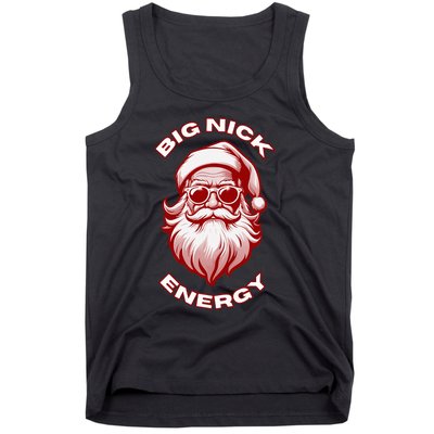 Big Nick Energy Funny Santa Christmas Tank Top