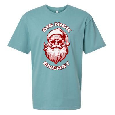 Big Nick Energy Funny Santa Christmas Sueded Cloud Jersey T-Shirt