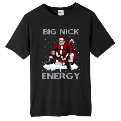 Big Nick Energy Funny Santa Ugly Christmas Xmas Tall Fusion ChromaSoft Performance T-Shirt