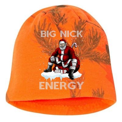 Big Nick Energy Funny Santa Ugly Christmas Xmas Kati - Camo Knit Beanie