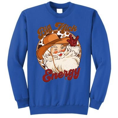 Big Nick Energy Howdy Santa Claus Cow Vintage Chirstmas Gift Sweatshirt