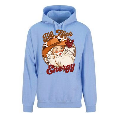 Big Nick Energy Howdy Santa Claus Cow Vintage Chirstmas Gift Unisex Surf Hoodie