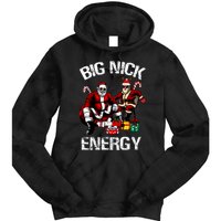 Big Nick Energy Funny Santa Ugly Christmas Xmas Tie Dye Hoodie