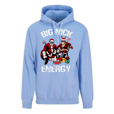 Big Nick Energy Funny Santa Ugly Christmas Xmas Unisex Surf Hoodie