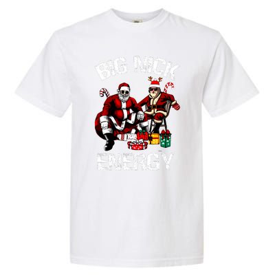 Big Nick Energy Funny Santa Ugly Christmas Xmas Garment-Dyed Heavyweight T-Shirt