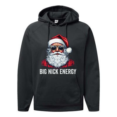 Big Nick Energy Christmas Santa Performance Fleece Hoodie