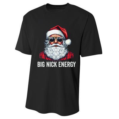 Big Nick Energy Christmas Santa Performance Sprint T-Shirt