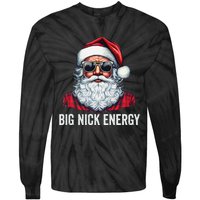 Big Nick Energy Christmas Santa Tie-Dye Long Sleeve Shirt