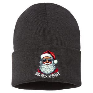 Big Nick Energy Funny Santa Christmas  Sustainable Knit Beanie