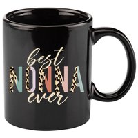 Best Nonna Ever Gifts Leopard Print Mothers Day 11oz C Handle Ceramic Mug