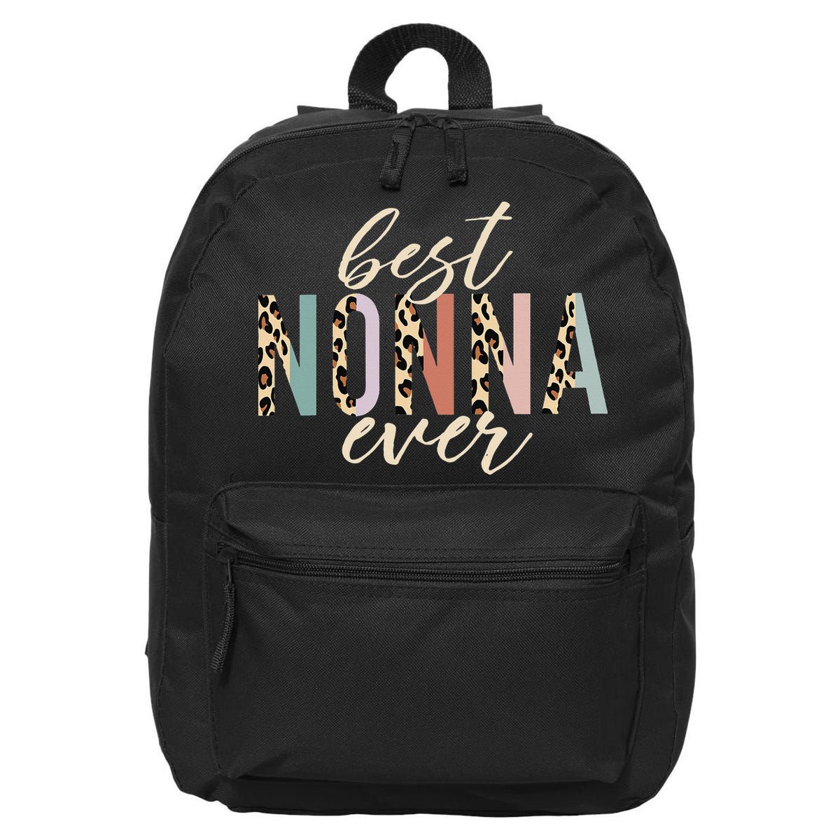 Best Nonna Ever Gifts Leopard Print Mothers Day 16 in Basic Backpack