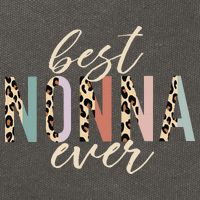 Best Nonna Ever Gifts Leopard Print Mothers Day Cotton Canvas Backpack
