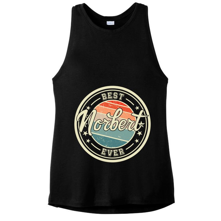 Best Norbert Ever Funny Saying First Name Norbert Gift Ladies PosiCharge Tri-Blend Wicking Tank