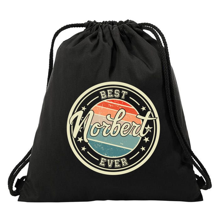 Best Norbert Ever Funny Saying First Name Norbert Gift Drawstring Bag
