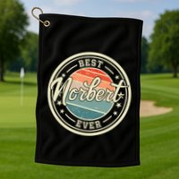 Best Norbert Ever Funny Saying First Name Norbert Gift Golf Towel