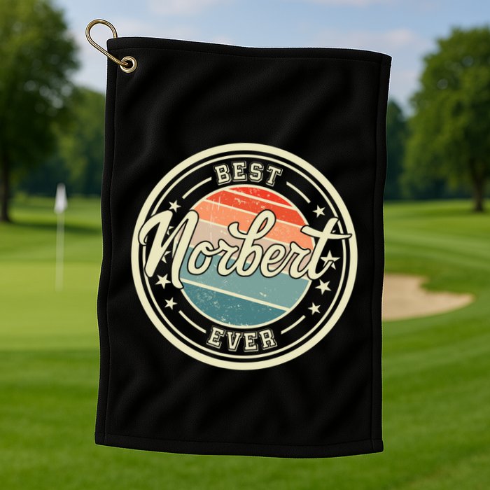 Best Norbert Ever Funny Saying First Name Norbert Gift Golf Towel