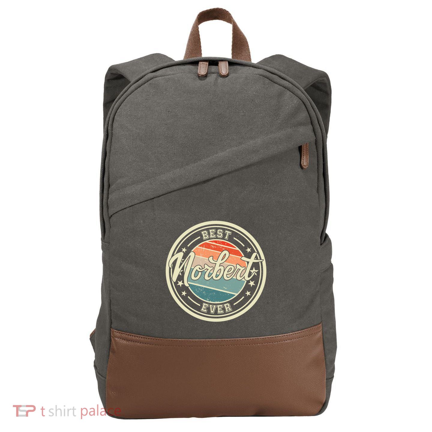 Best Norbert Ever Funny Saying First Name Norbert Gift Cotton Canvas Backpack