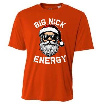 Big Nick Energy Funny Inappropriate Christmas Santa Face Cooling Performance Crew T-Shirt