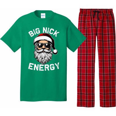 Big Nick Energy Funny Inappropriate Christmas Santa Face Pajama Set